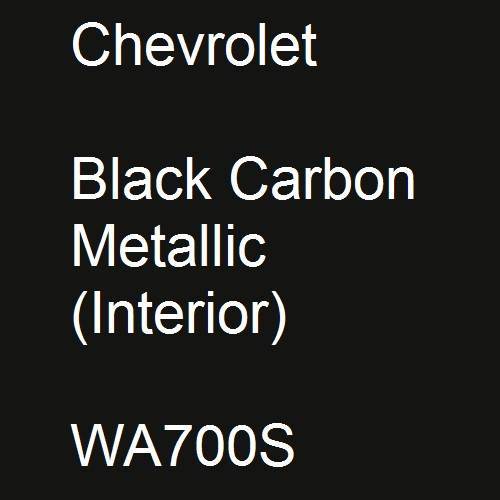 Chevrolet, Black Carbon Metallic (Interior), WA700S.